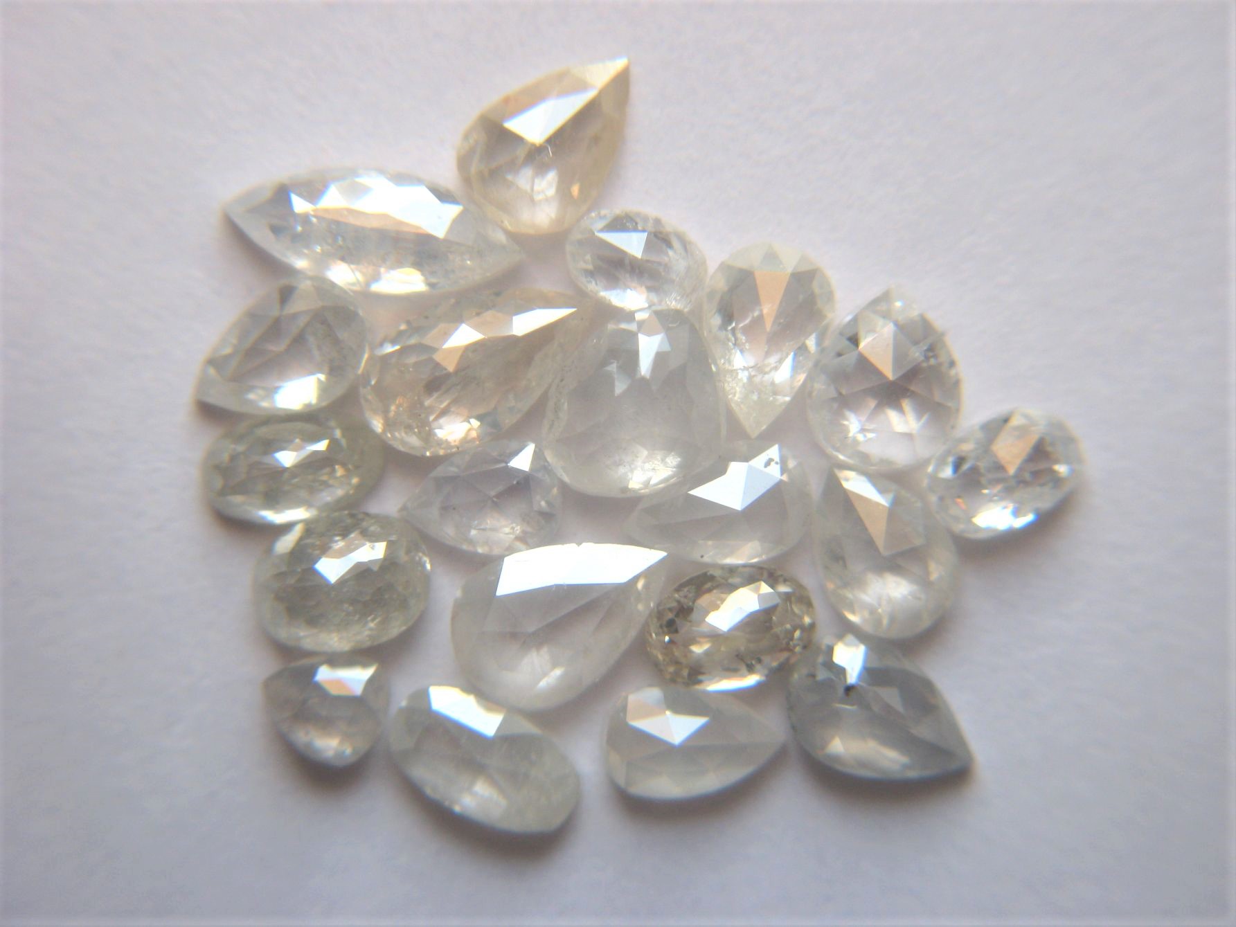 Mix Fancy Shapes Icy White Diamonds
