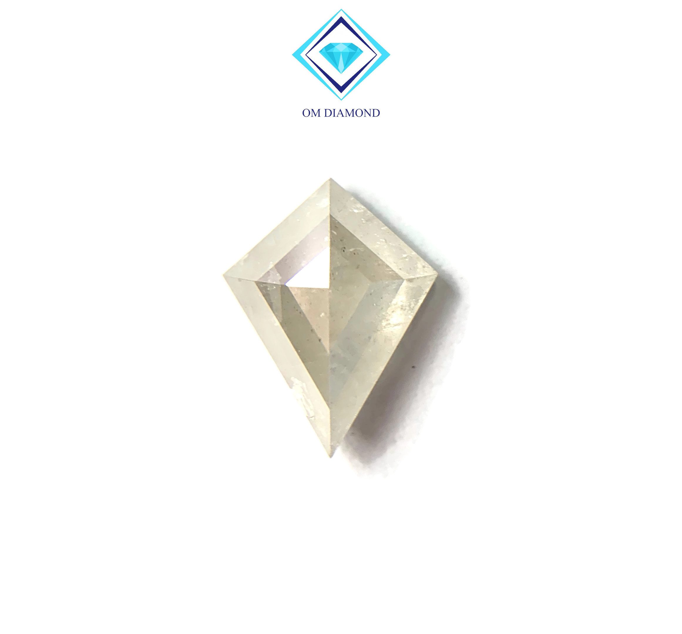 Milky White Kite Cut Diamond - Image 4
