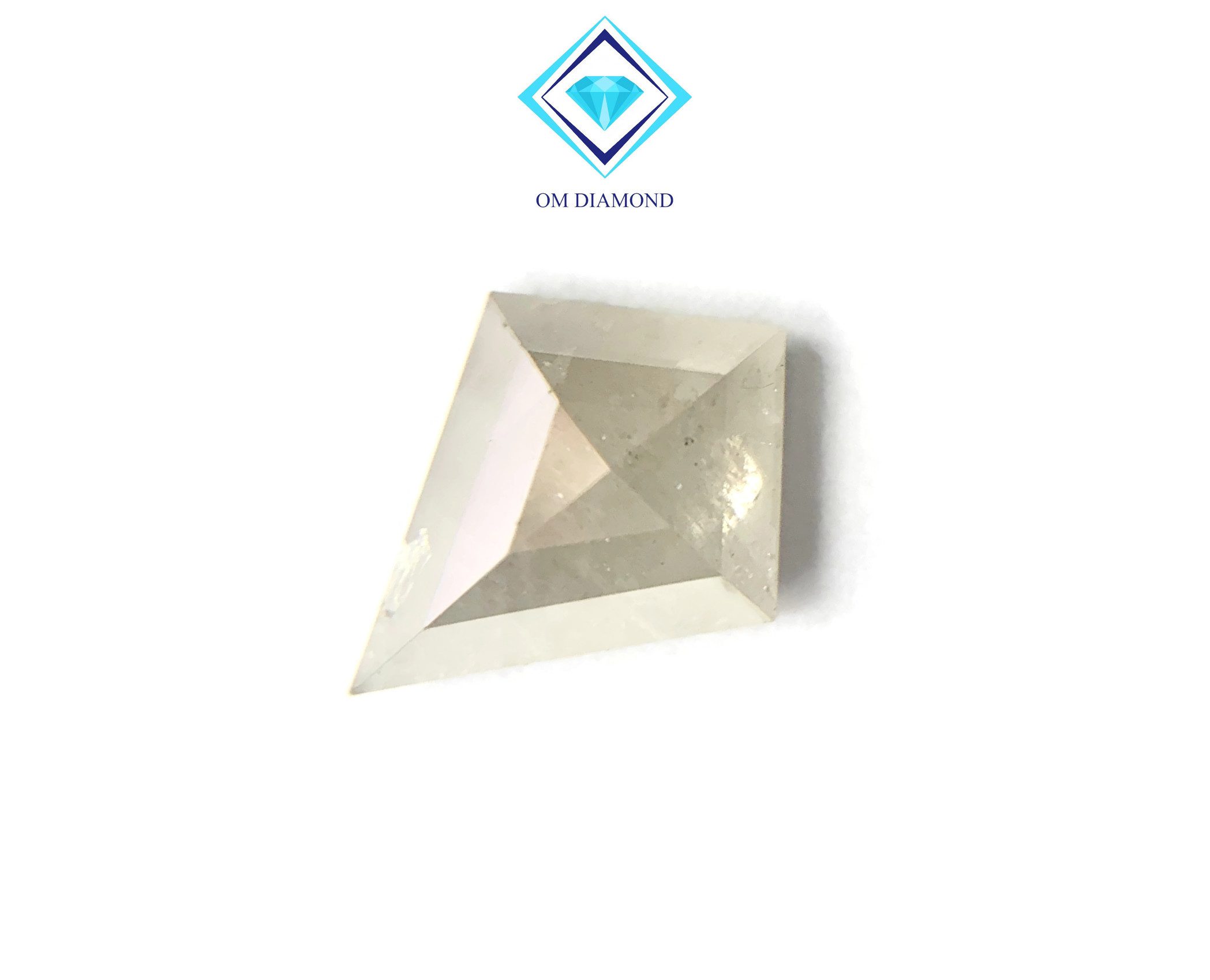 Milky White Kite Cut Diamond - Image 2