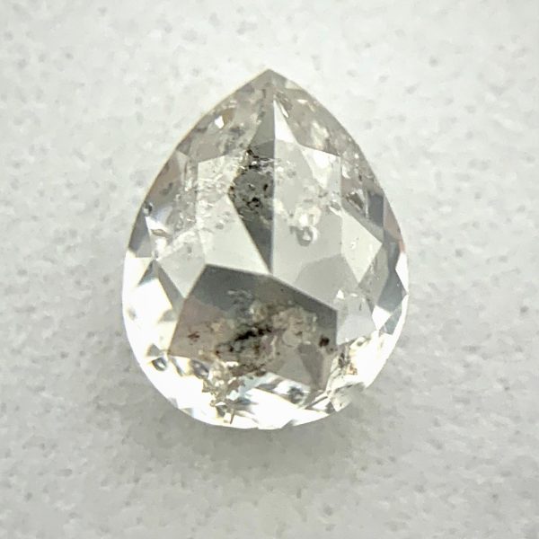 Pear Cut Salt and Pepper Diamond - Image 5