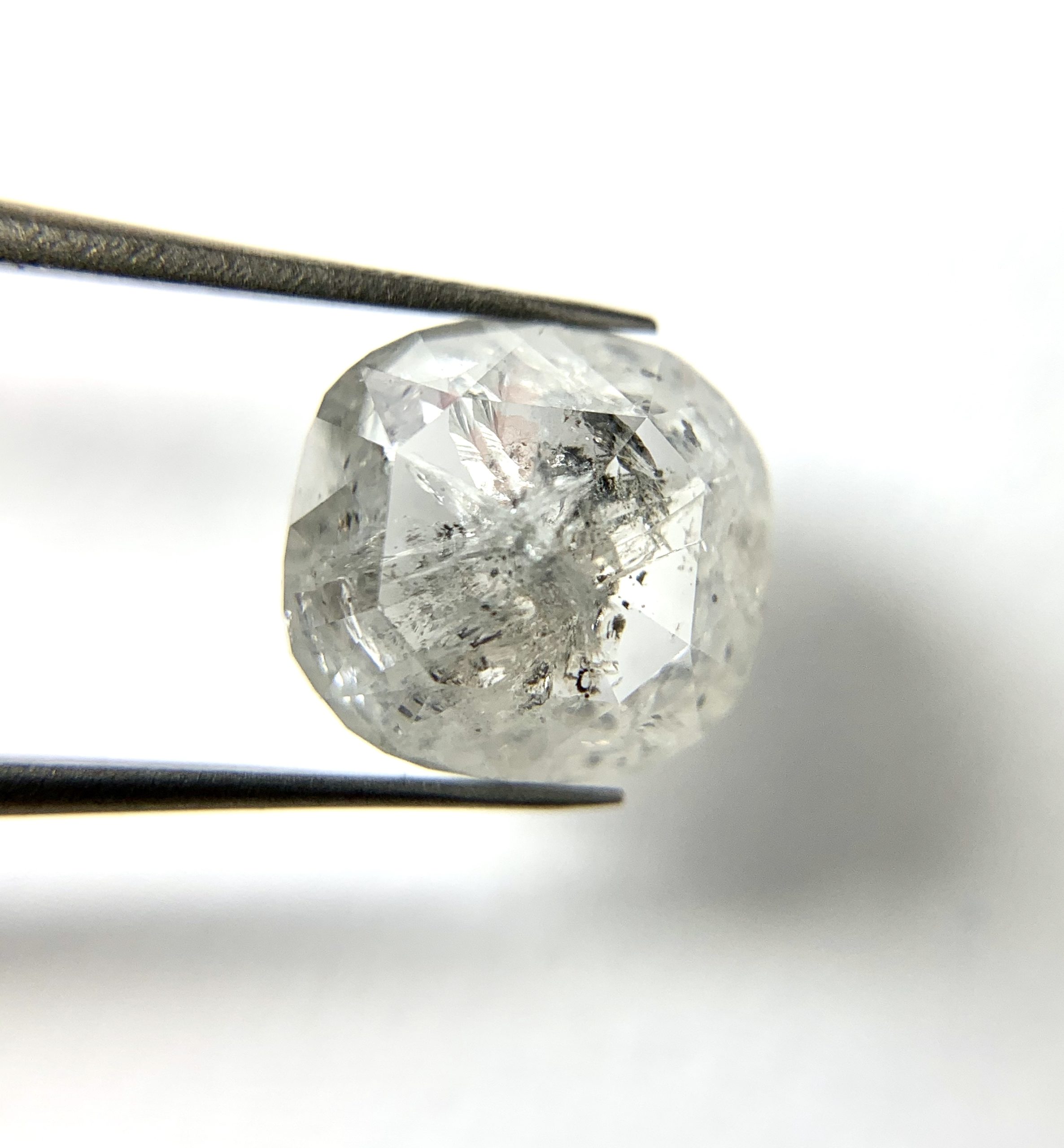 Salt and Pepper Cushion Cut Diamond - Image 2