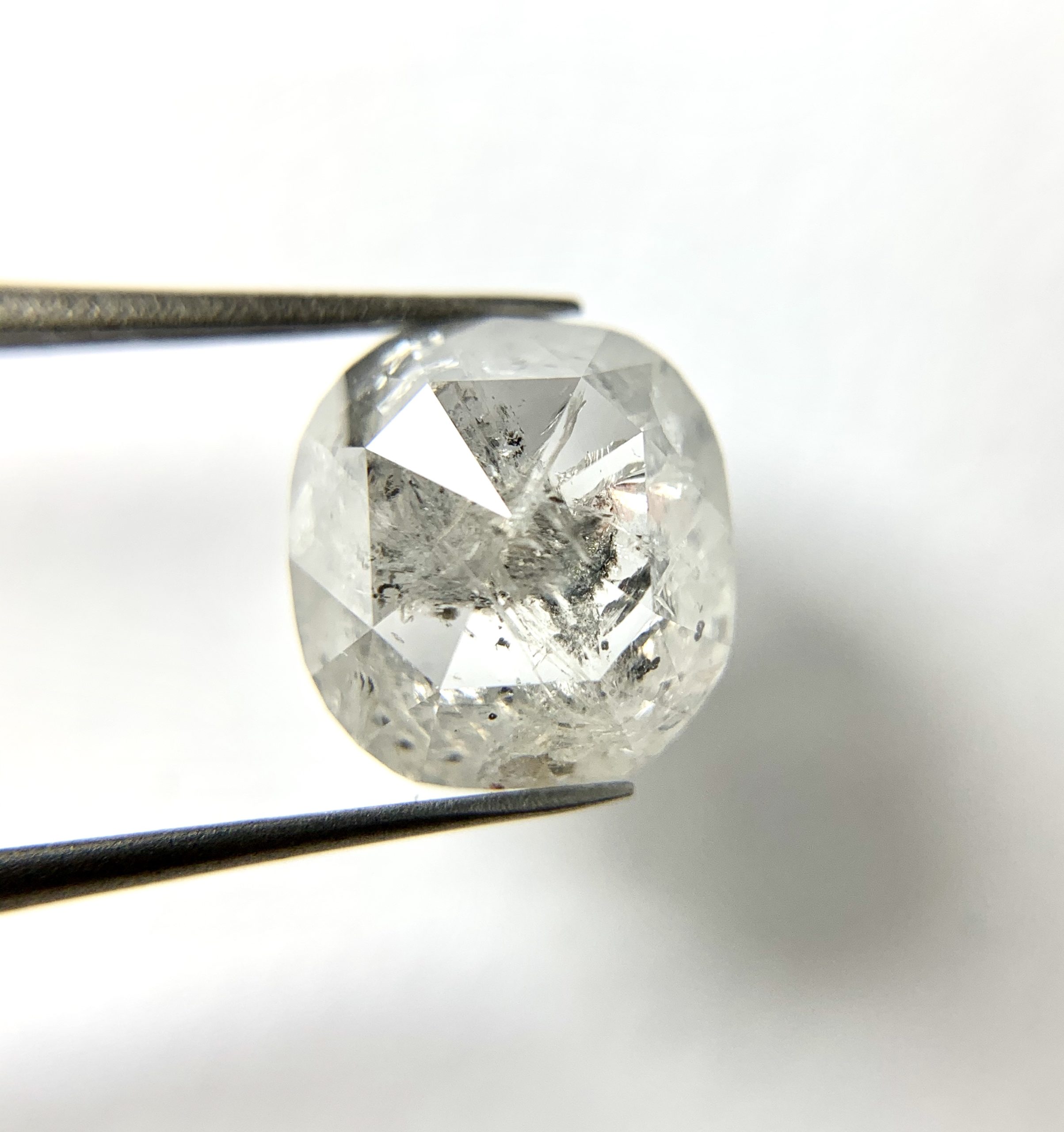 Salt and Pepper Cushion Cut Diamond - Image 3