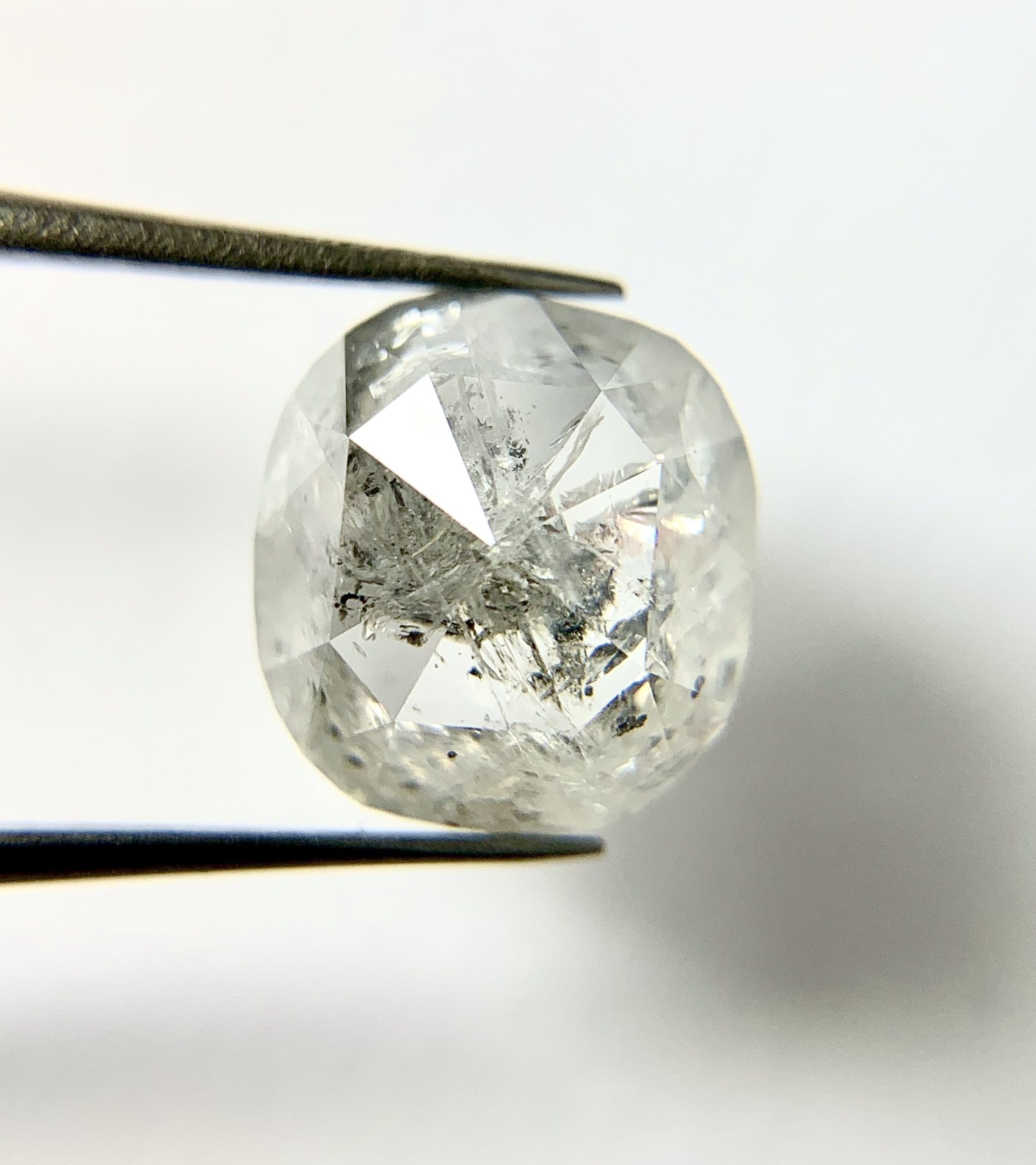 Salt and Pepper Cushion Cut Diamond - Image 4
