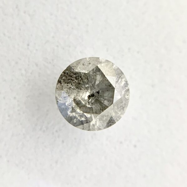 Salt and Pepper Round Brilliant Cut Diamond - Image 2