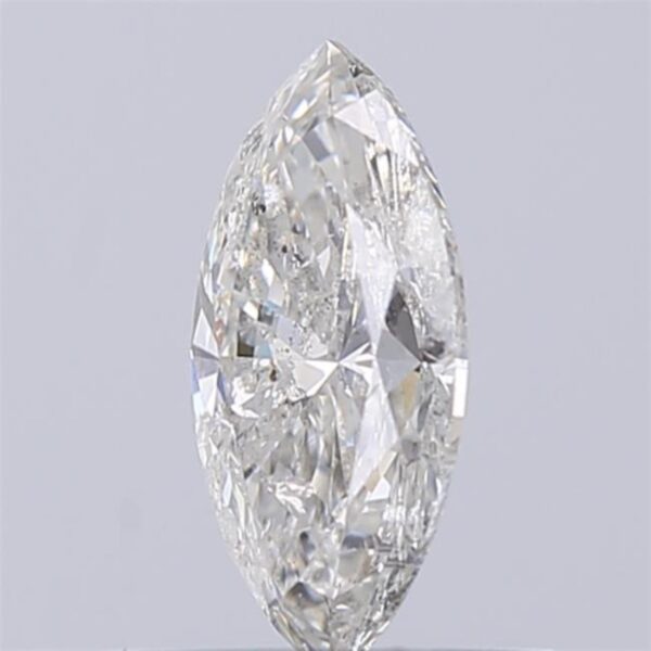 0.51 Carat White Marquise Cut Natural Diamond (F, I1) – Elongated Solitaire Diamond – NC24 - Image 6