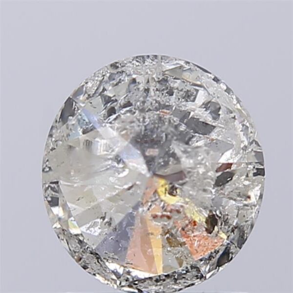 1.20 Carat Round Brilliant Cut Natural Diamond (I Color, I3 Clarity, Non-Certified) - Image 2